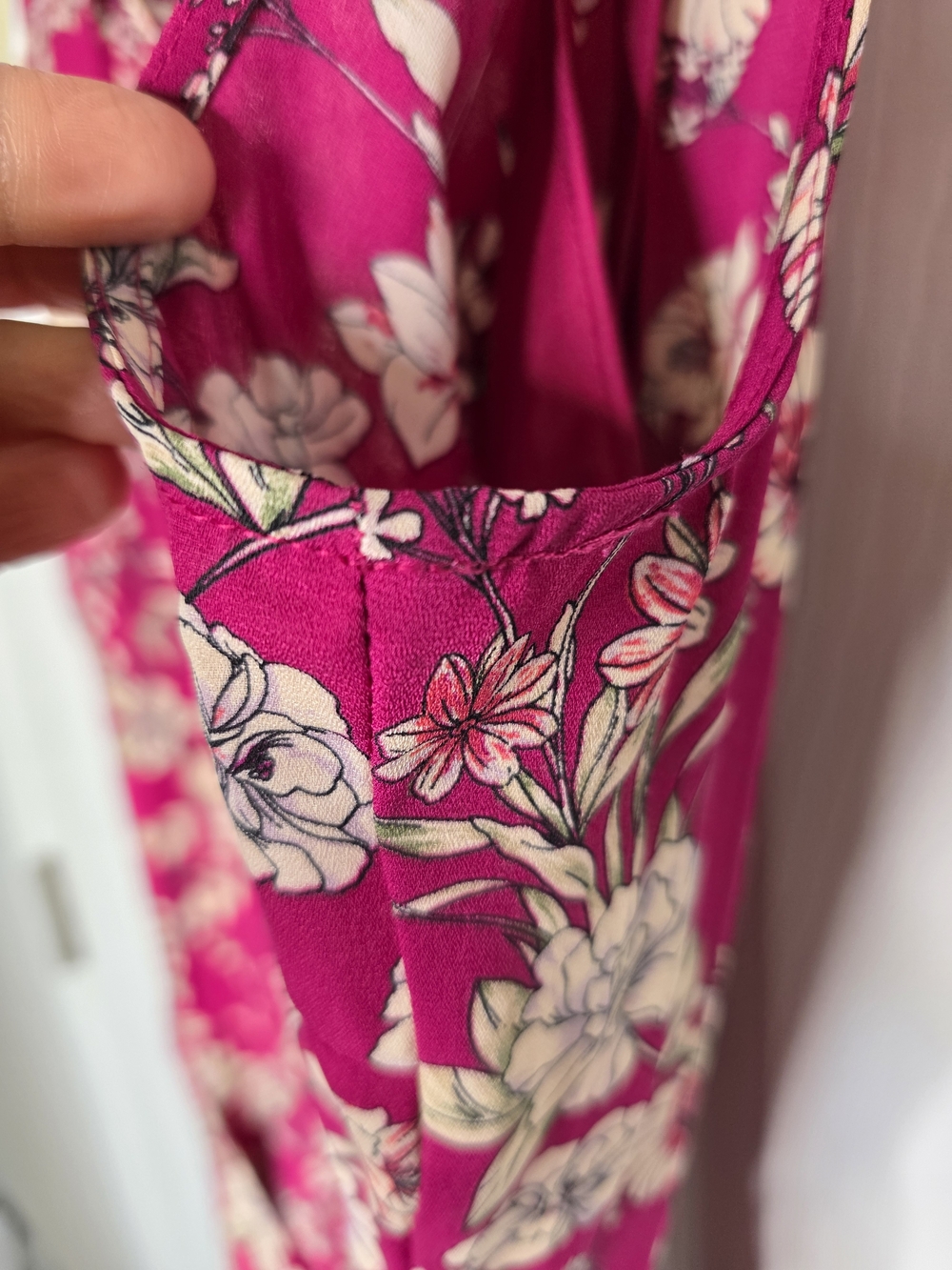 Nanette Lepore Sleeveless Pink Magenta Floral Tie-Waist Dress - Picture 6 of 16